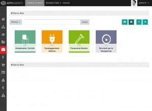 Catalogo prodotti gestito tramite AppAgenti